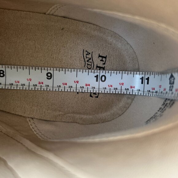 Frye and Co Harness Ankle Boot 9.5 Beige Western Zip Cowgirl Block Heel Booties - Picture 9 of 12